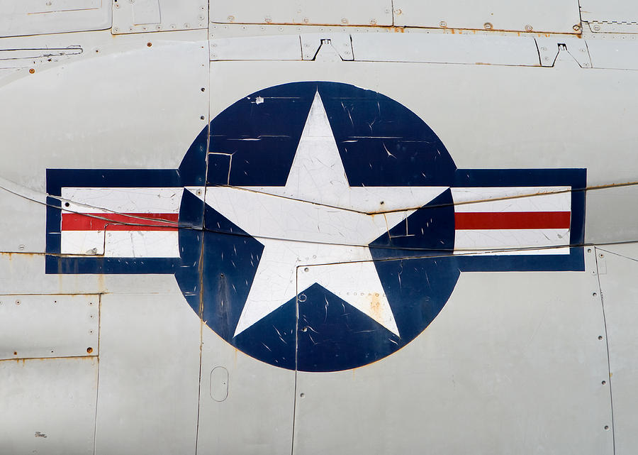 air-force-logo-on-vintage-war-plane-stephanie-mcdowell