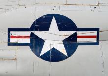 air-force-logo-on-vintage-war-plane-stephanie-mcdowell