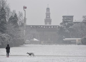 Maltempo, neve a MIlano